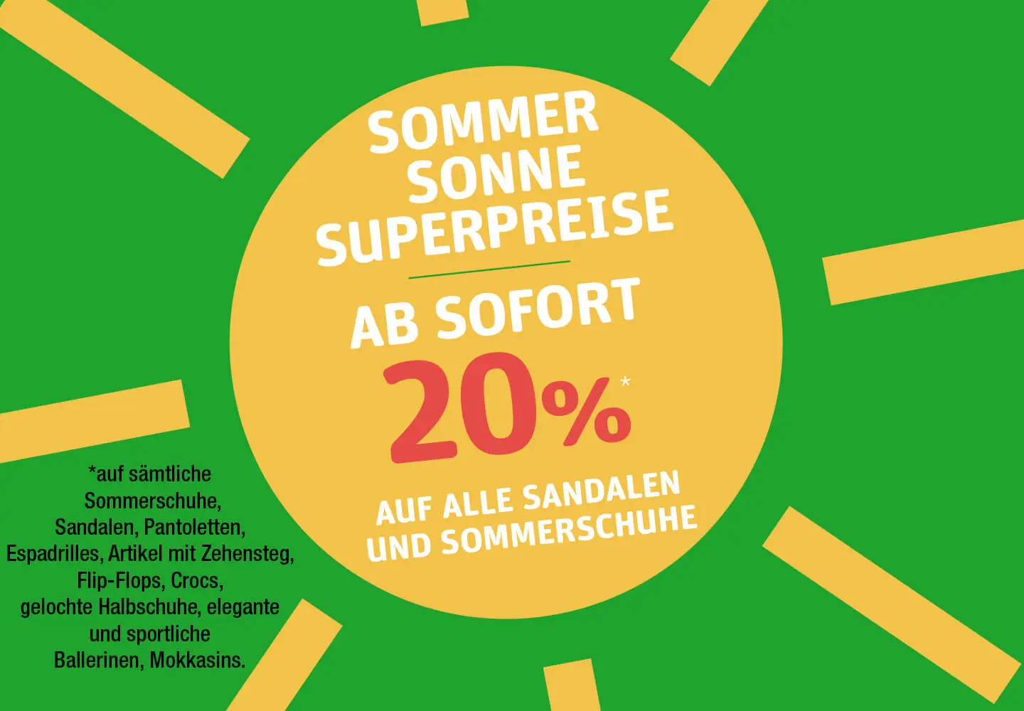 Aktuelle Aktion im Schuhhaus Zentgraf