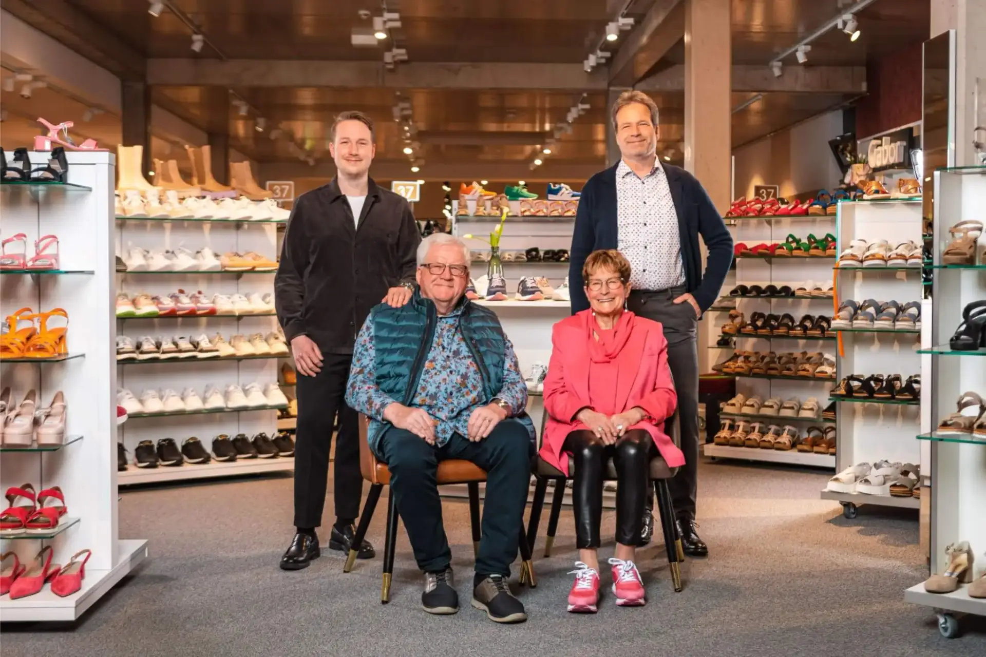 Familie Zentgraf im Schuhhaus